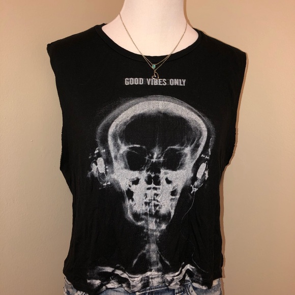 Don’t Ask Why”Good Vibes Only”Tank,Size-OS - Picture 1 of 8